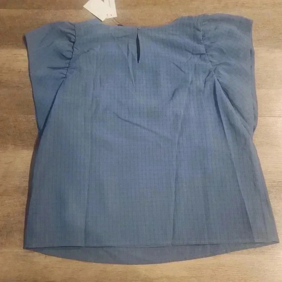 Banana Republic Flutter Short Sleeve Top NWT Size M - Picture 3 of 3